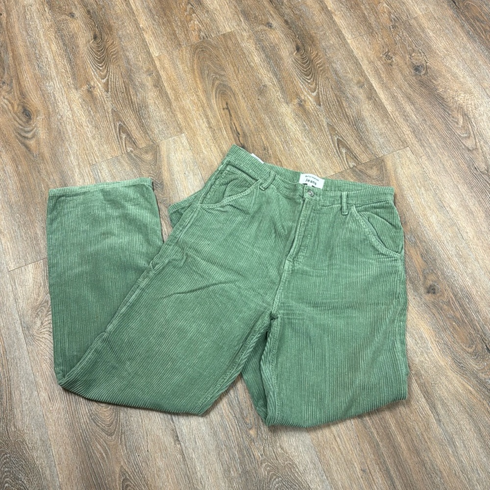 Green reformation corduroy pants